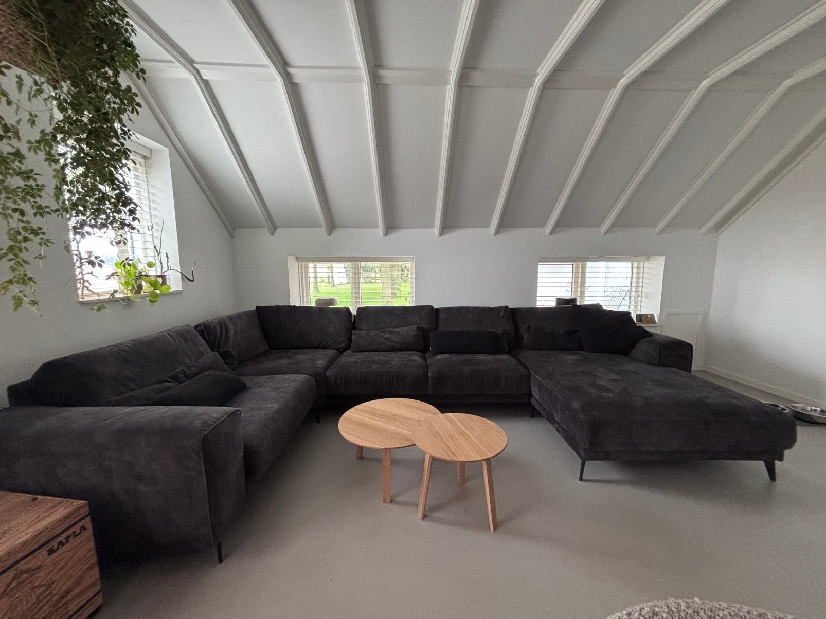 Moderne hoekbank / loungebank Feelings Mainz – donkergroen, Ophalen, Gebruikt, Stof