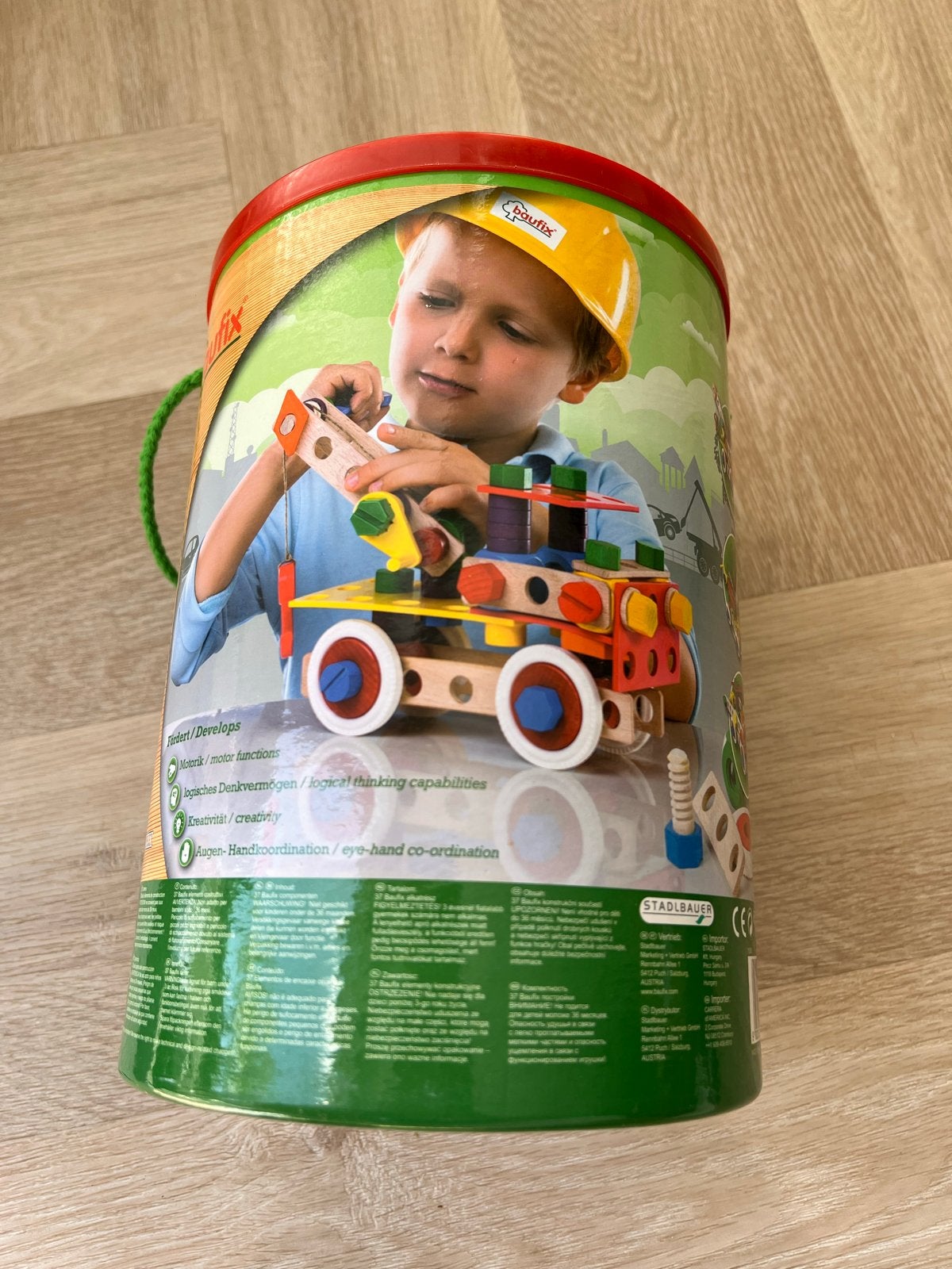 Baufix Houten Bouwset - Creatief Constructiespeelgoed, Ophalen of Verzenden, Zo goed als nieuw, Overige merken