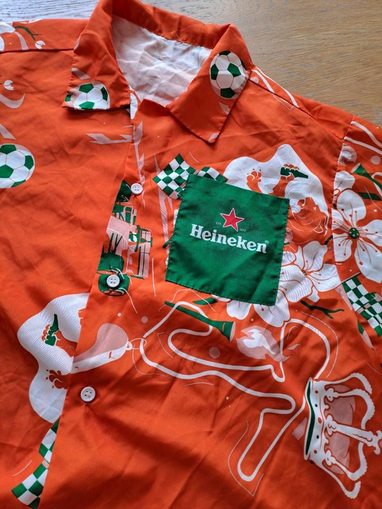 Heineken Oranje WK/EK Shirt - Maat L, Maat 52/54 (L), Onbekend, Oranje, Ophalen of Verzenden
