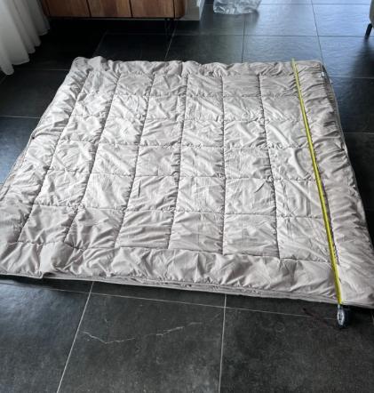 Vierseizoenen dekbed 190x190 cm caravan/camper, Ophalen, Beige, Tweepersoons, Deken of Dekbed