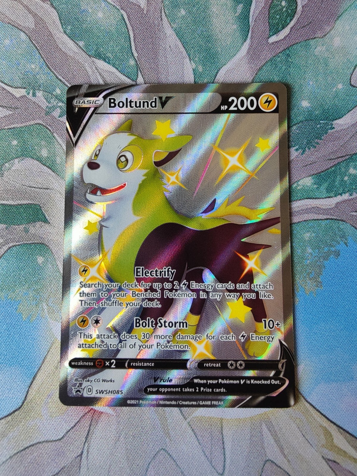 pokemon Black star promo Boltund v swsh085, Ophalen of Verzenden, Nieuw, Losse kaart, Foil