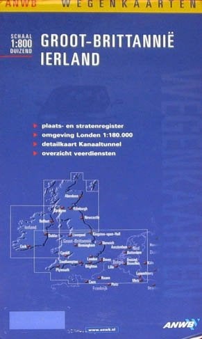 ANWB Wegenkaart Groot-Brittannië en Ierland 2002/2003, Boeken, Ophalen of Verzenden, 1800 tot 2000, Nederland, Landkaart