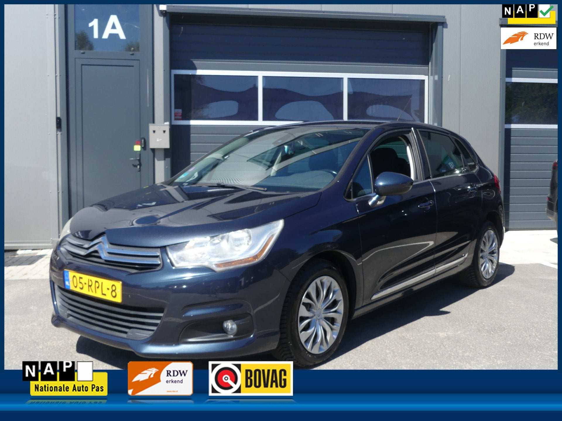 Citroen C4 1.6 VTi 120PK Climate Control Cruise Control Blue, Voorwielaandrijving, Euro 5, Stof, Zwart