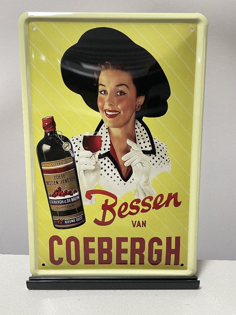 Coebergh Bessen metalen reclamebord (Old Look), Verzamelen, Www.pand50.nl, Reclamebord, Nieuw, Ophalen of Verzenden
