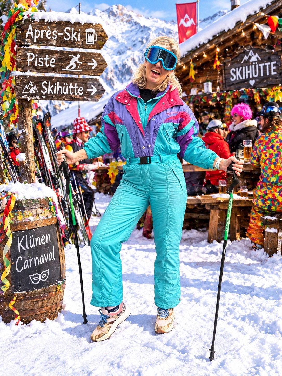Vintage Ski Pak maat 40, après-ski- 80-90’s, Ophalen of Verzenden, Gedragen, Maat 38/40 (M), Pak