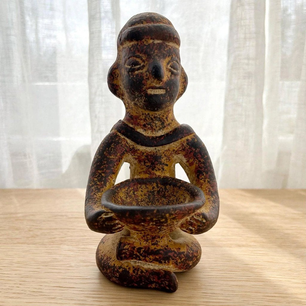 Vintage Poporo Figuur - Colombiaanse Stijl - 19 cm, Verzamelen, Ophalen of Verzenden, Zo goed als nieuw, Mens