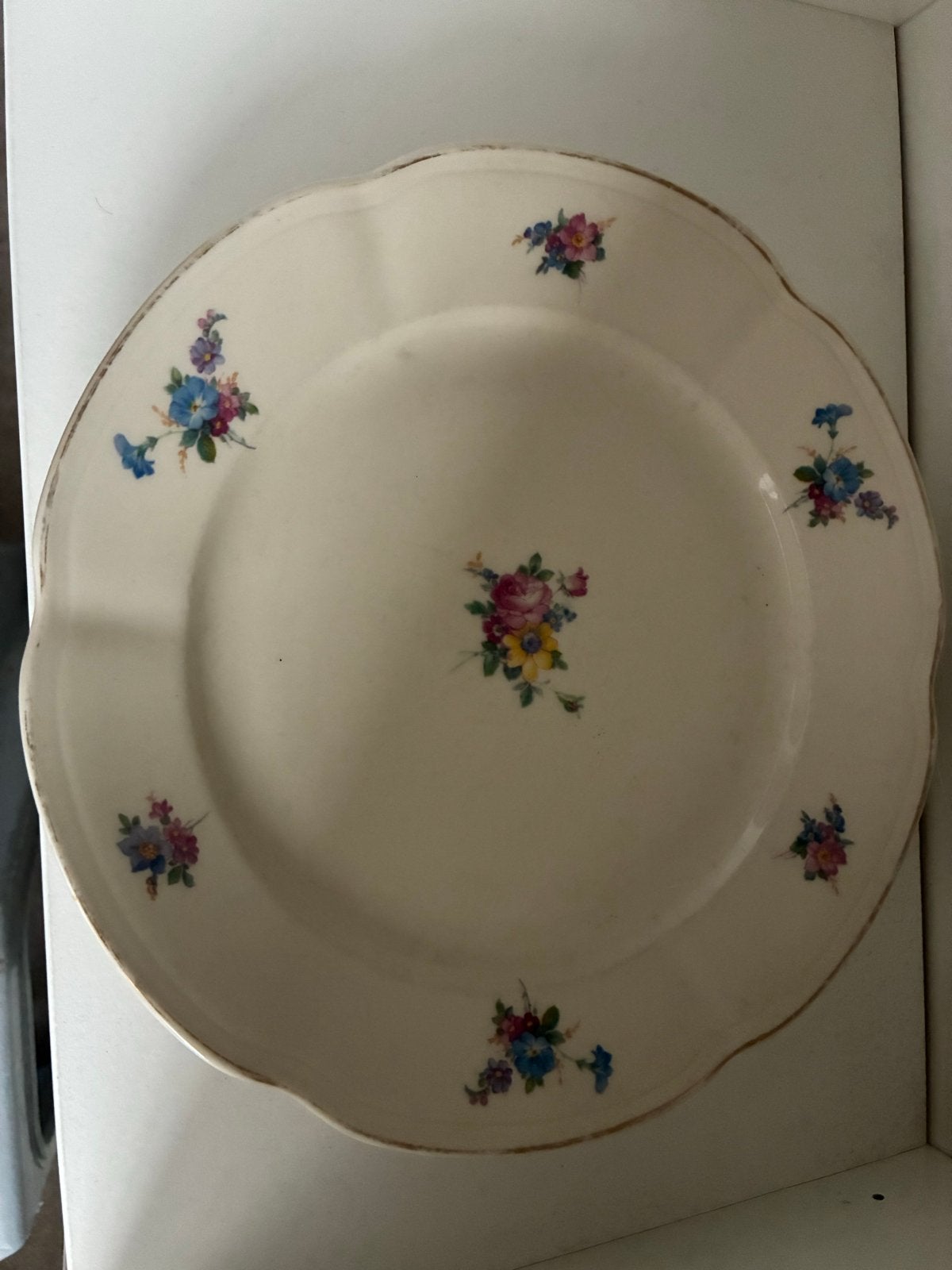 Vintage Chodziez Made in Poland Porseleinen Bord, Antiek en Kunst, Antiek | Porselein, Ophalen of Verzenden