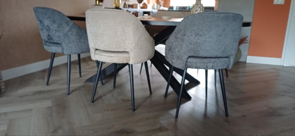 6 mooie eetkamer stoelen in 2 kleuren, Ophalen, Overige kleuren, Sfeervol, Zo goed als nieuw