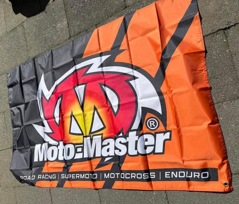 Moto Master garage vlag 145/90cm nieuw, Ophalen of Verzenden, Nieuw, Auto's