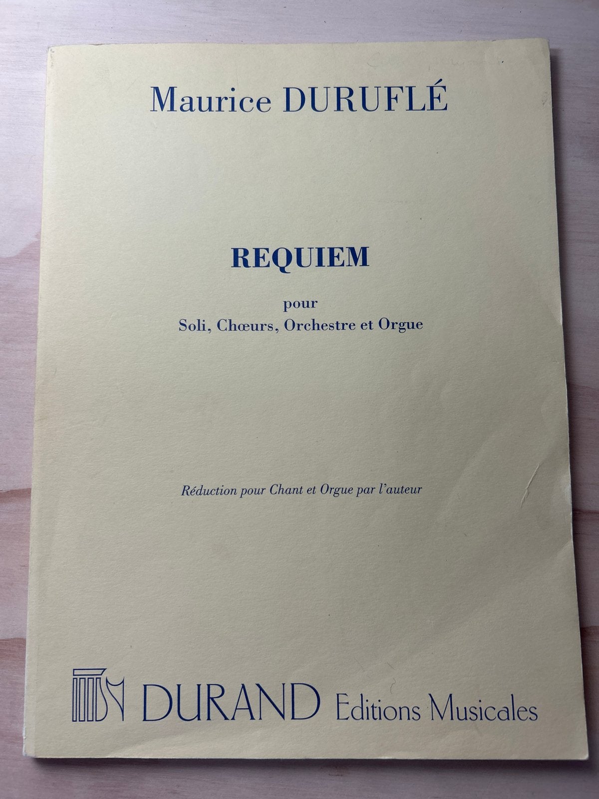 Maurice Duruflé - Requiem, Klassiek, Les of Cursus, Ophalen of Verzenden, Zo goed als nieuw