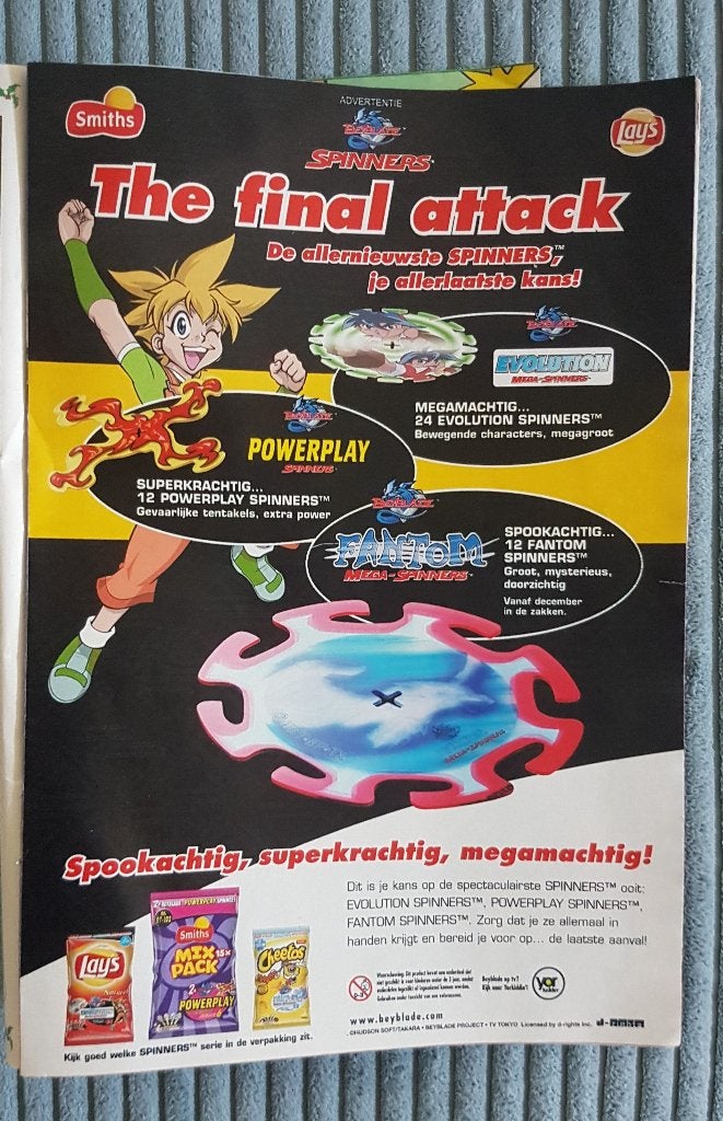 Spinners Beyblade The Final Attack, verzamel item, Ophalen of Verzenden, Spiek, Overige typen