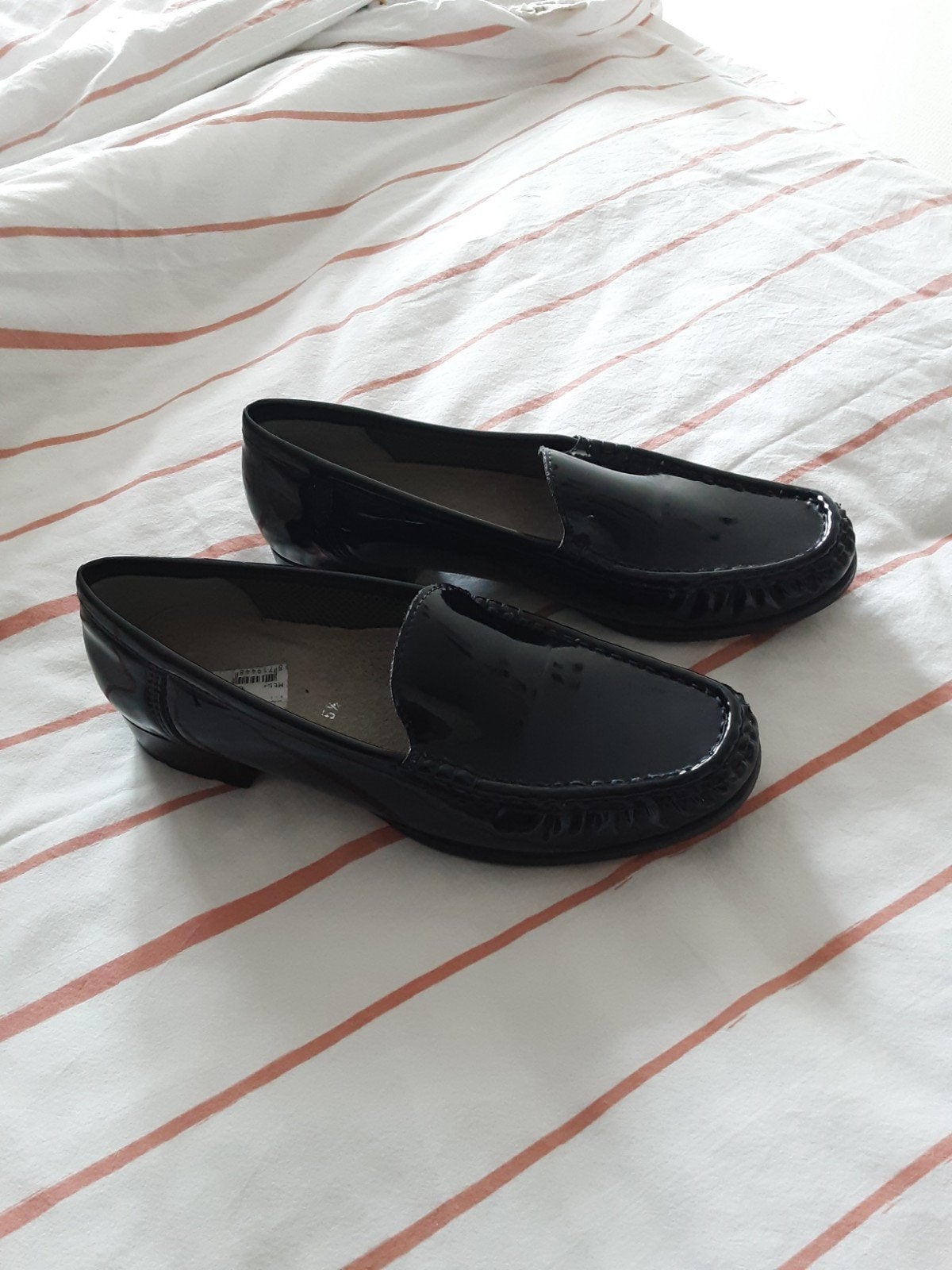 Nieuwe donkerblauwe lak instappers Jenny by Ara mt 38.5, Jenny by Ara, Blauw, Instappers, Nieuw