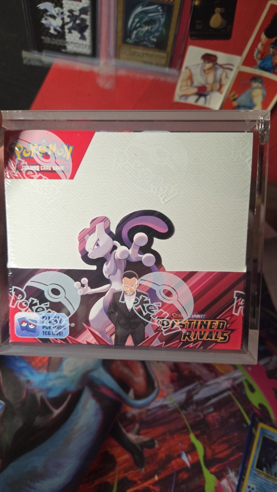 Destined Rivals Boosterbox Inclusief Acryl case S&V, Ophalen of Verzenden, Nieuw, Boosterbox, Foil