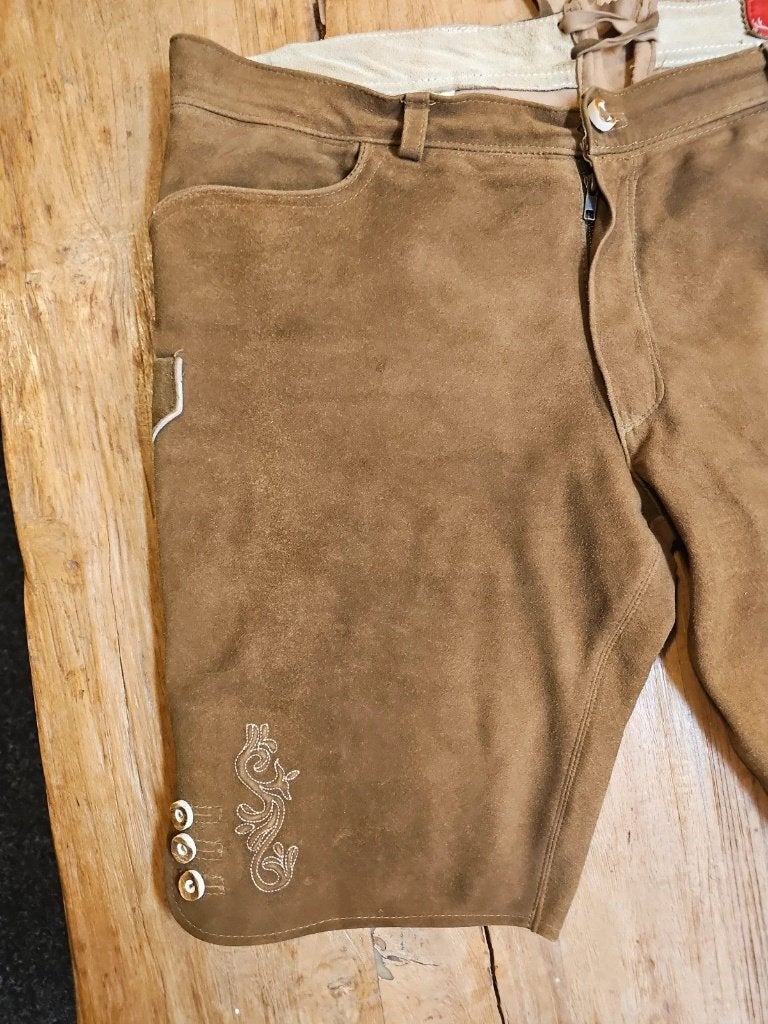 Grote maat lederhosen heren, Moser, Bruin, Djt@dejuistetoon.eu, Overige maten