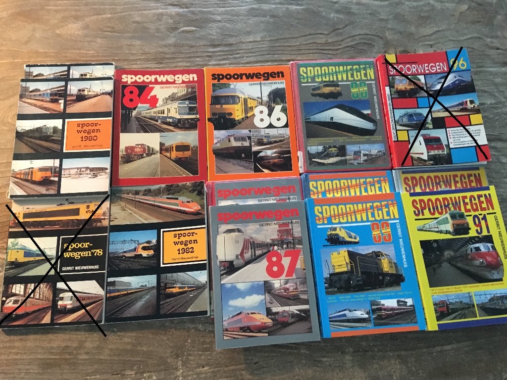 Boek: Spoorwegen 1980-1991 (8 Stuks), Verzamelen, Spoorwegen en Tramwegen, Verzenden, Gebruikt, Trein, Boek of Tijdschrift