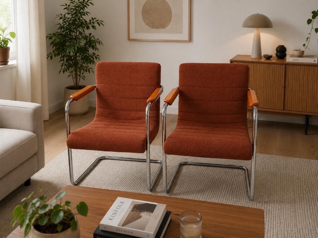Vintage Crack by Machalke fauteuils roestbruin set van 2, Huis en Inrichting, Fauteuils, Ophalen, Zo goed als nieuw, 75 tot 100 cm