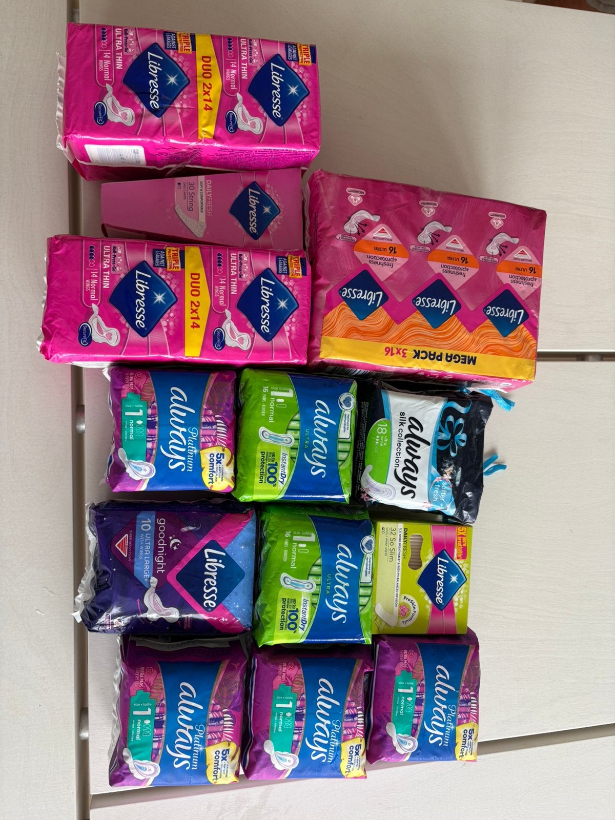 Groot pakket Always / Libresse maandverband, Ophalen of Verzenden, Overige typen