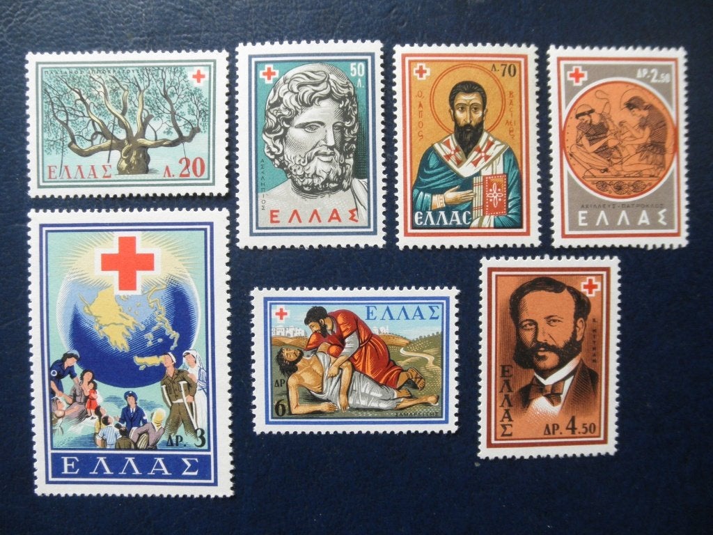 Postzegels Griekenland 1959 Rode Kruis - cw 15,00 - 6x pf., Ophalen of Verzenden, Griekenland, Postfris