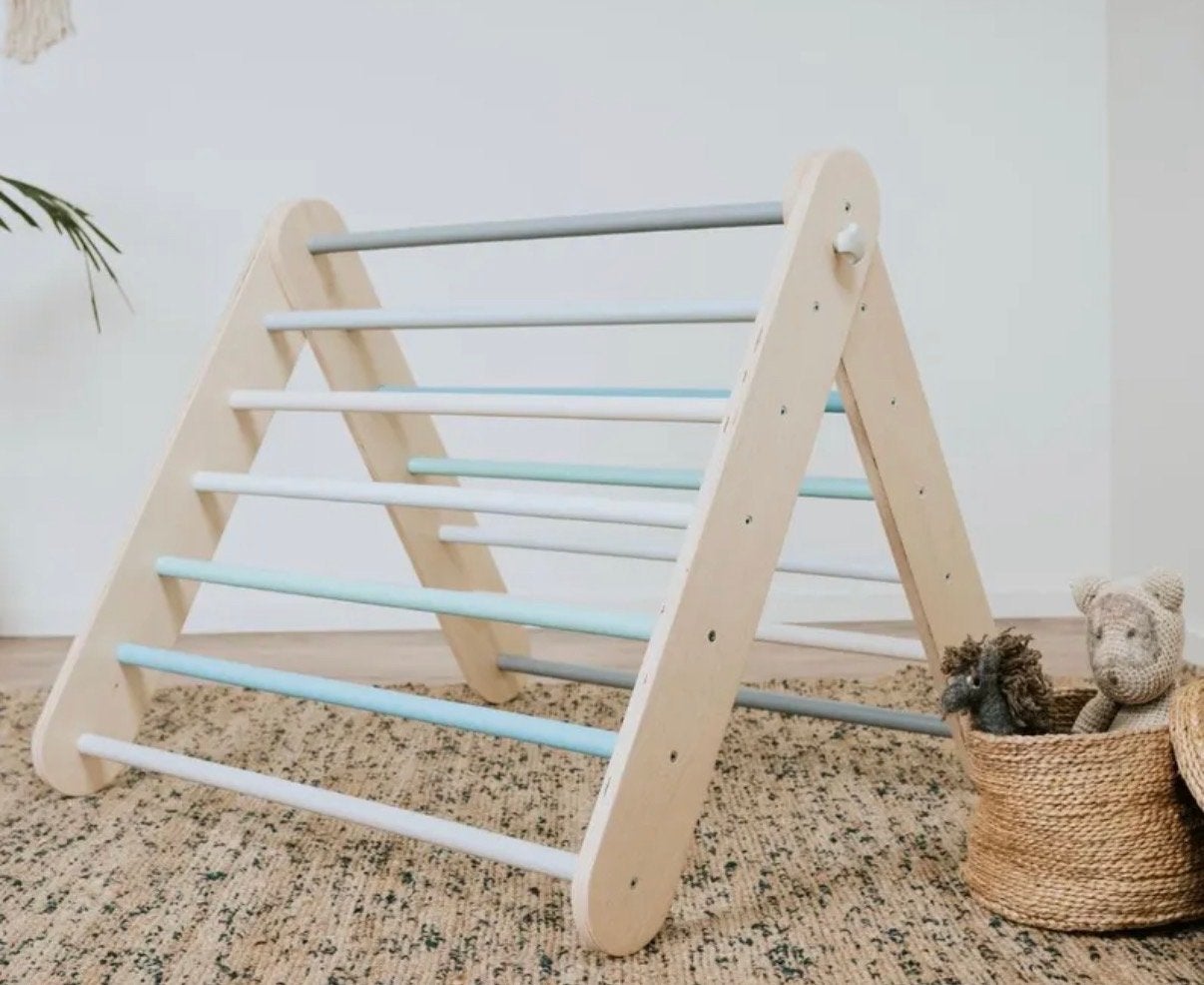Pikler Driehoek Klimrek met Glijbaan en Zweedse Wand 2in1, Kinderen en Baby's, Ophalen, Zo goed als nieuw, Klimwand, Aanbouwonderdeel