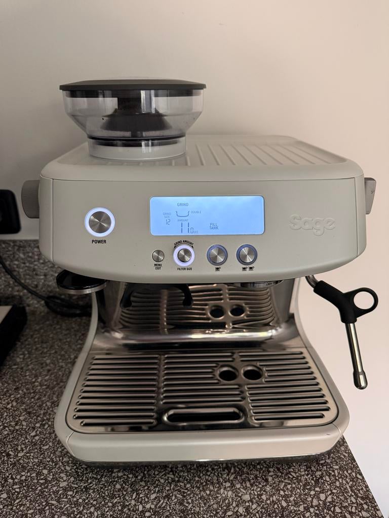 Sage Barista Pro Sea Salt - Espressomachine, Ophalen, Zo goed als nieuw