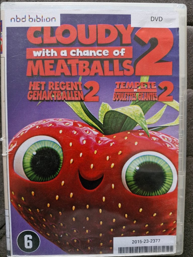 Dvd Het regent gehaktballen 2, Gebruikt, Tekenfilm, Ophalen of Verzenden, Alle leeftijden