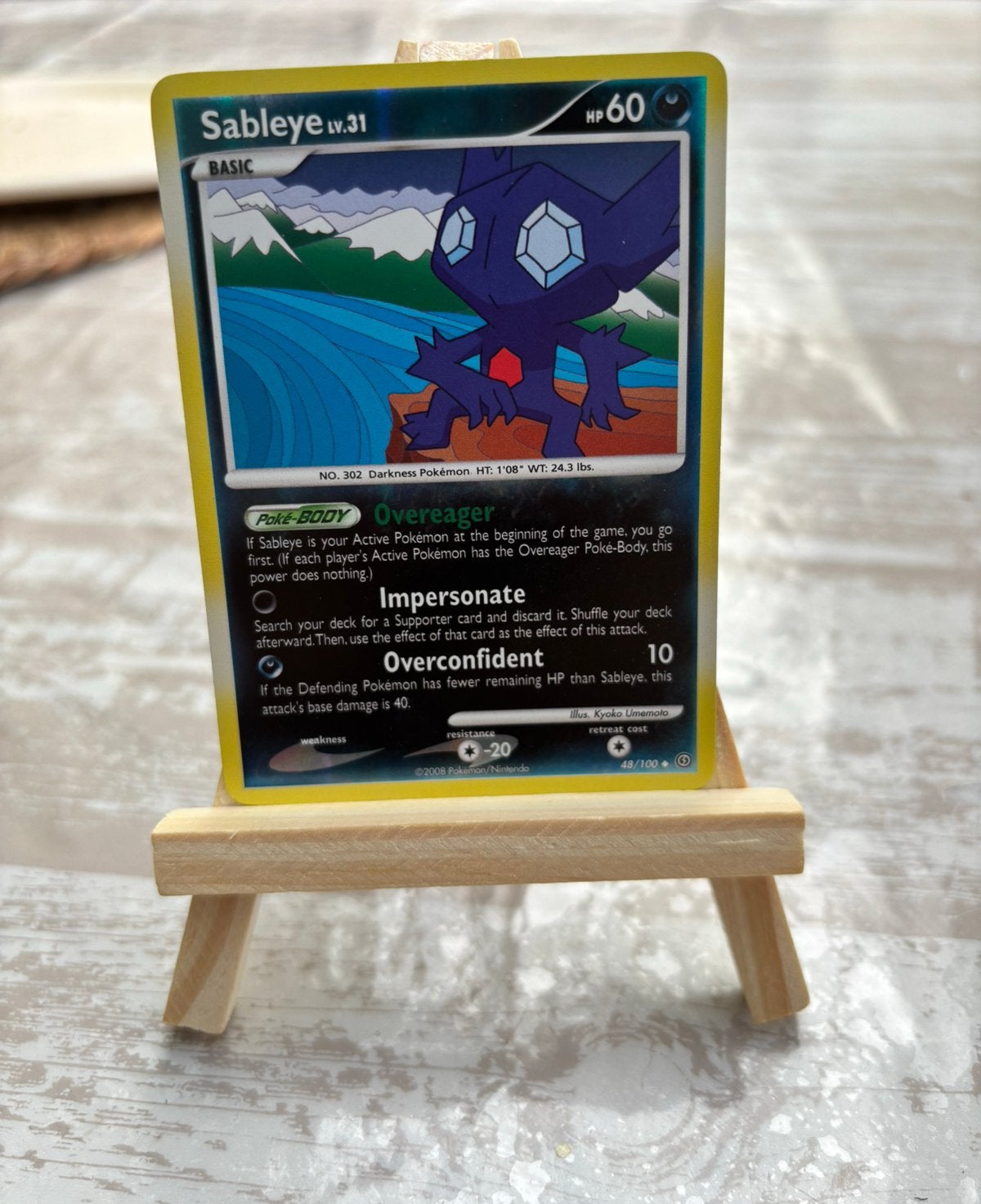 Sableye - 48/100 reverse holo (NM), Ophalen of Verzenden, Zo goed als nieuw
