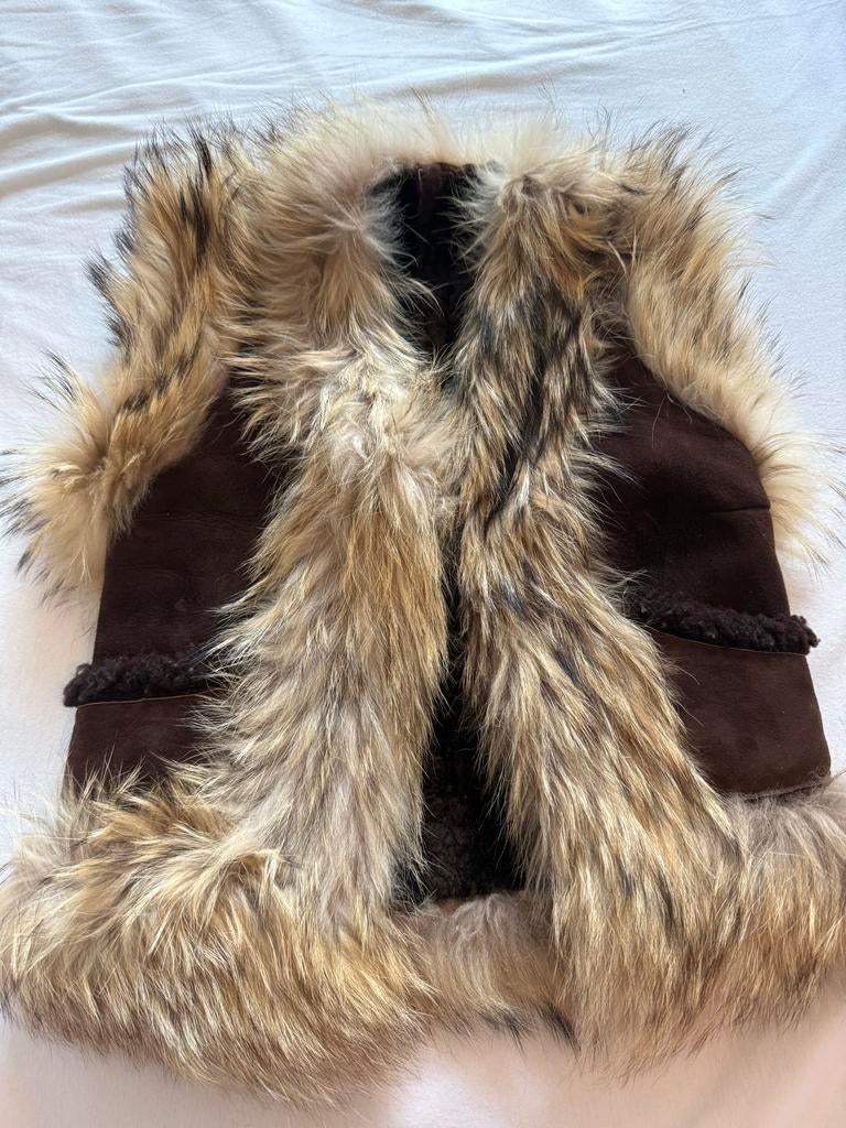 Vintage Lammy Shearling Afghaanse Bodywarmer Kind 3 Jaar, Kinderen en Baby's, Kinderkleding | Overige, Zo goed als nieuw, Jongen of Meisje
