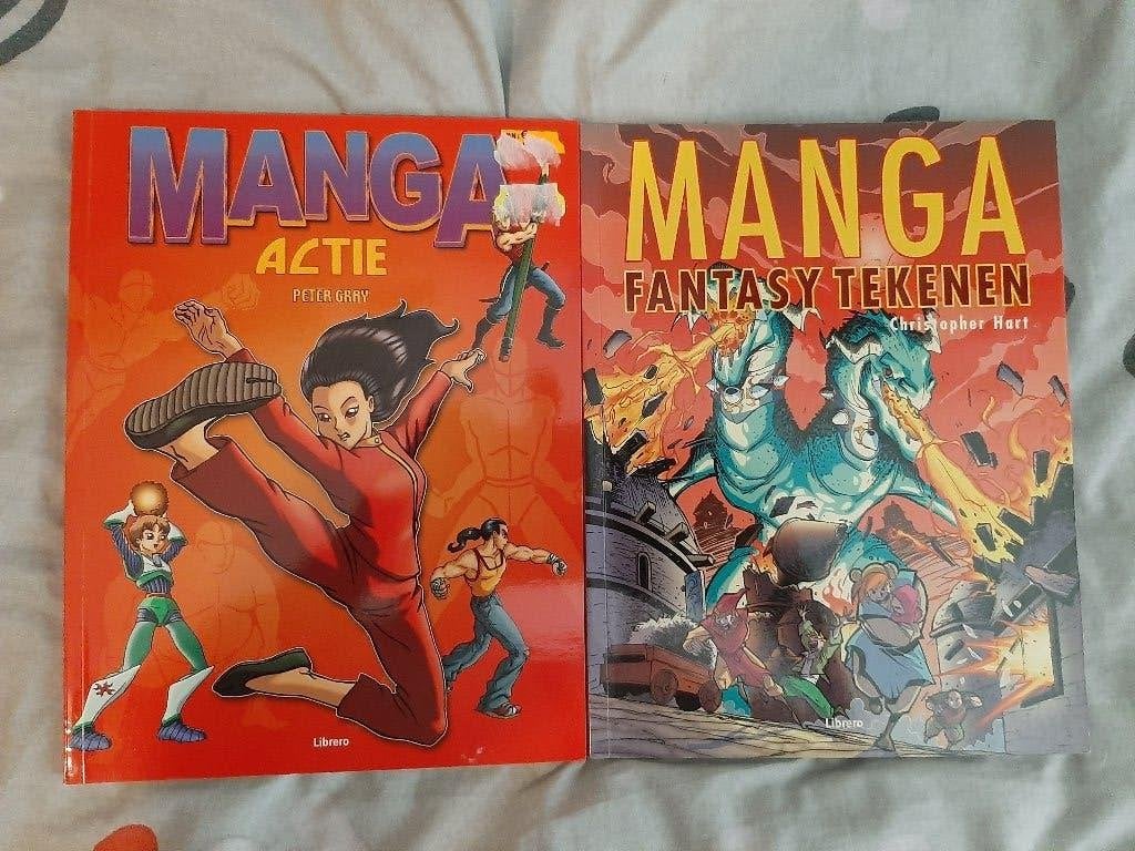 Manga/Anime Tekenen Instructie Boeken x4, Verzenden, Zo goed als nieuw, Boek of Gids
