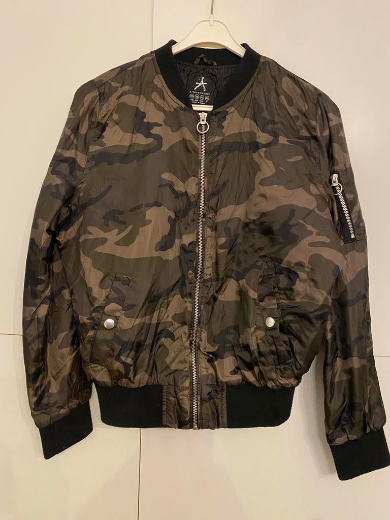 Camo Bomberjack Maat M - Stoer en Comfortabel, Ophalen of Verzenden, Zo goed als nieuw, Maat 38/40 (M), Groen