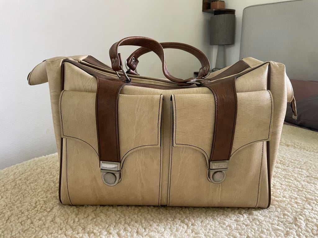 Vintage  travel bag, Ophalen of Verzenden, Zo goed als nieuw, 30 cm of meer, Minder dan 35 cm