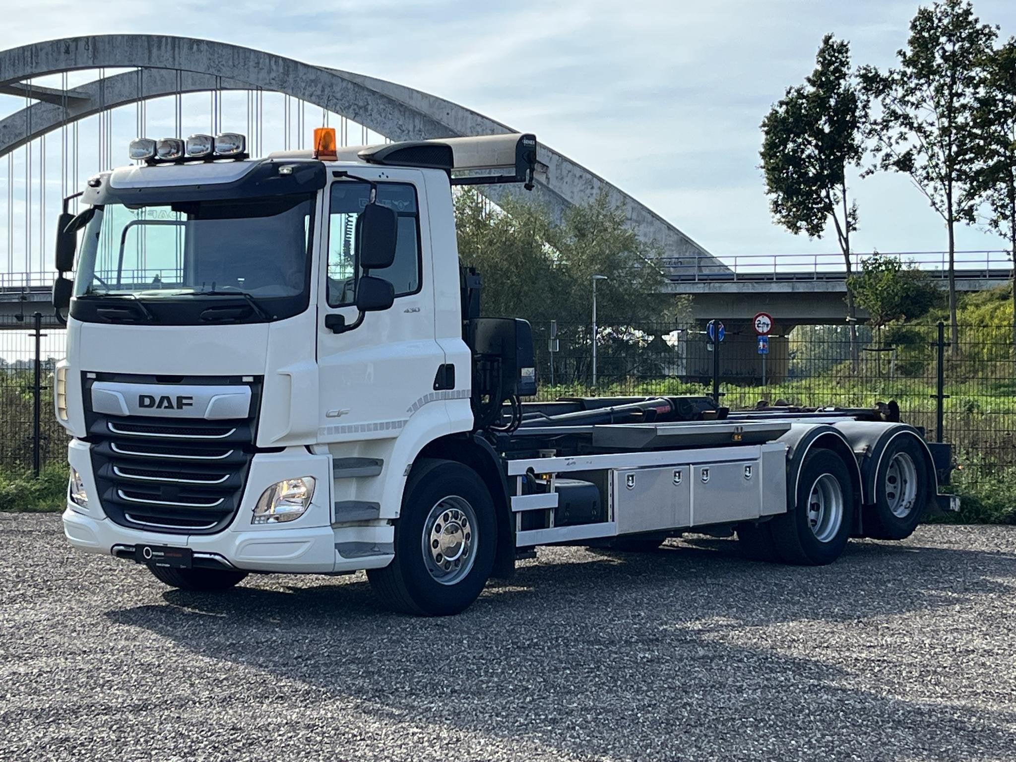 DAF CF430 6x2 | HIAB Multilift 21T | AHK | Extendable bumper, Automaat, Wit, Bedrijf, Diesel