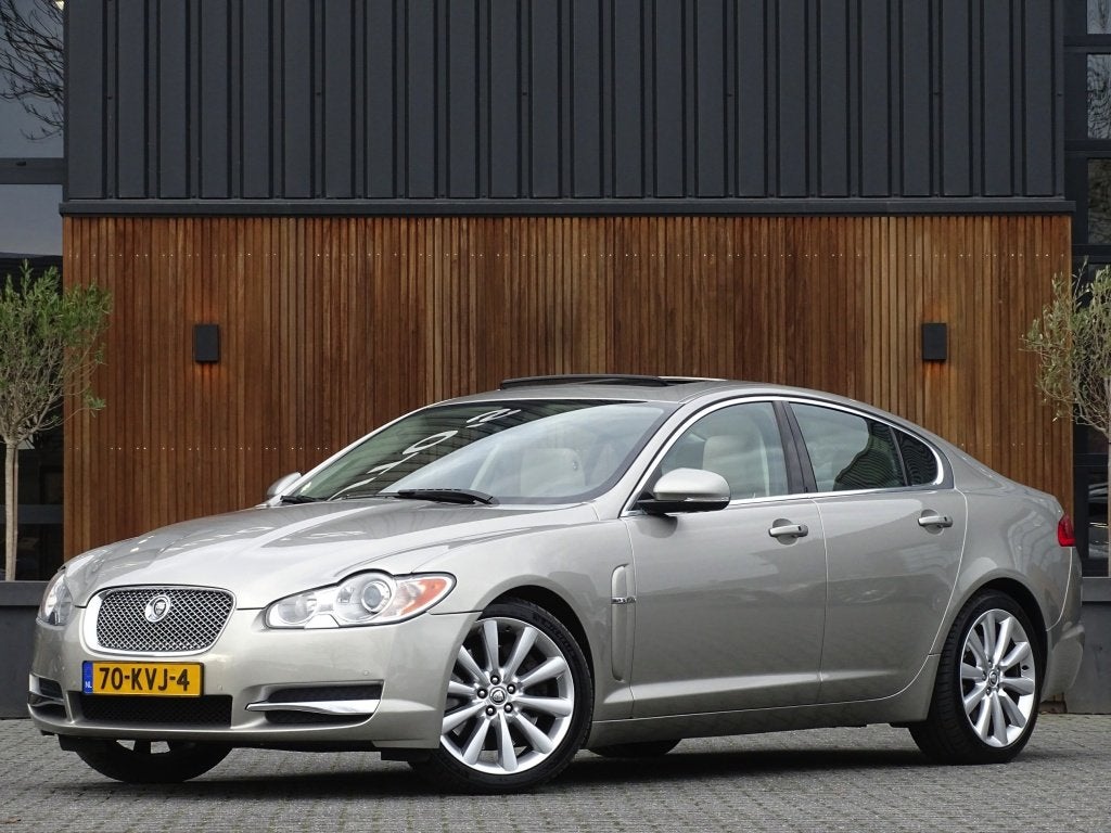 Jaguar XF 5.0 V8 385PK automaat / Portfolio / LED *NAP*, Automaat, Euro 5, 1734 kg, Beige