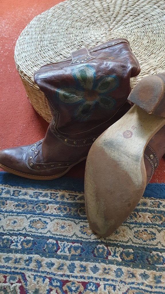 Dames laarzen, Hoge laarzen, Bruin, Ophalen of Verzenden, Gedragen