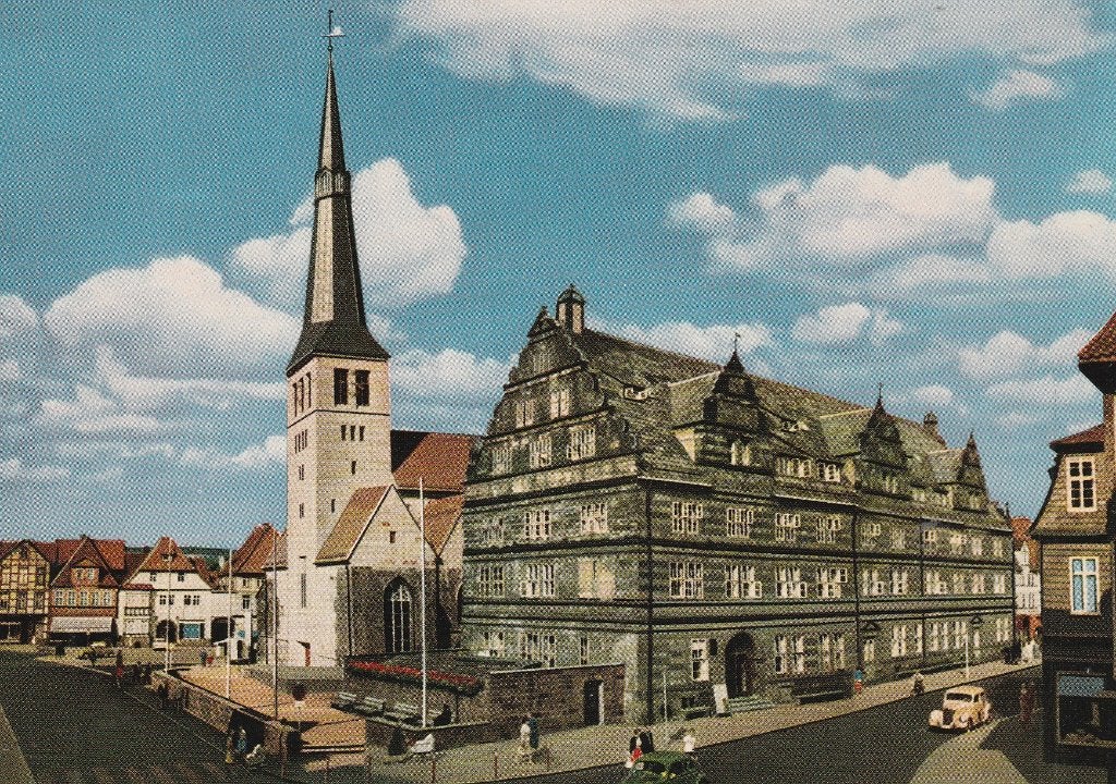 Hameln an der Weser, Marktkirche mit Hochzeitshaus, Ophalen of Verzenden, 1960 tot 1980, Ongelopen, Duitsland