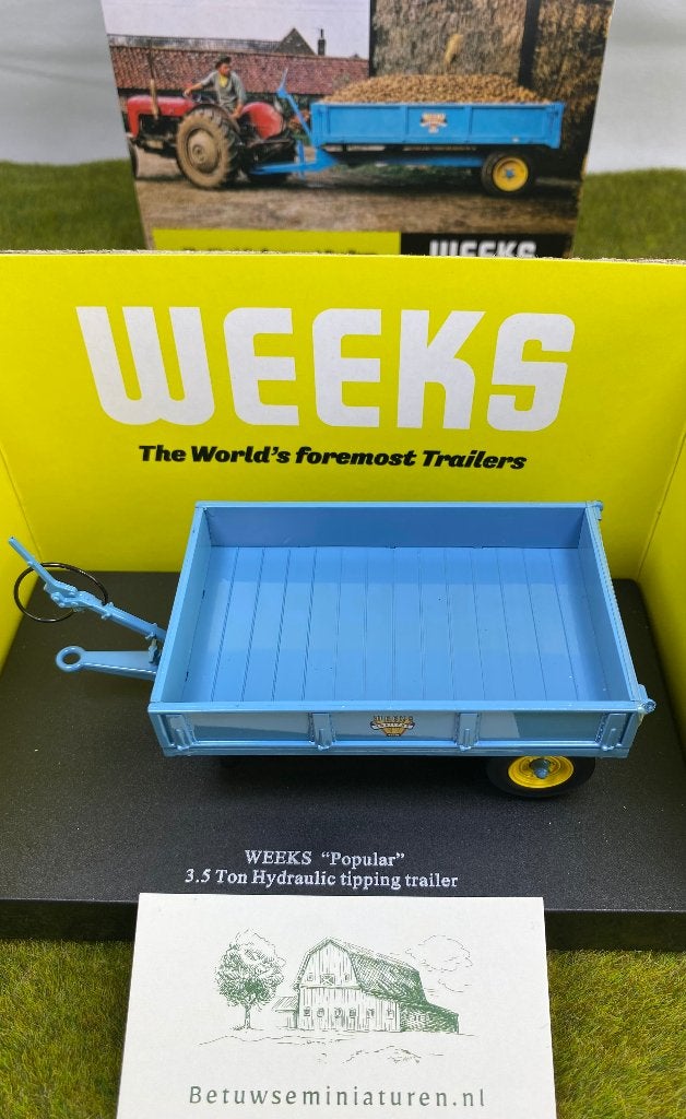 Weeks popular 3,5 ton tipping trailer 1:32 Universal Hobbies, Hobby en Vrije tijd, Ophalen of Verzenden, Nieuw, Tractor of Landbouw