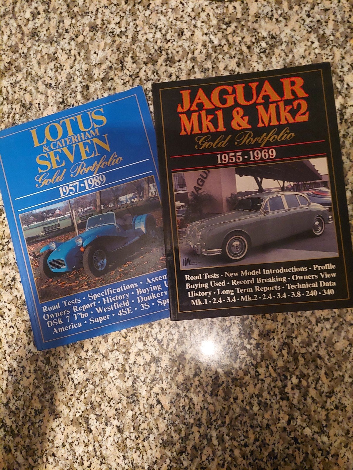 LOTUS &CATERHAM SEVEN & JAGUAR MK1 & MK2 GOLD PORTFOLIO., Ophalen of Verzenden, Zo goed als nieuw, Overige merken