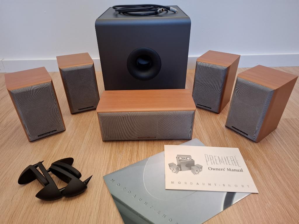 Mordaunt Short 5.1Premiere systeem - MS302, MS304, MS308, Gebruikt, 70 watt of meer, 5.1-systeem, Overige spelers