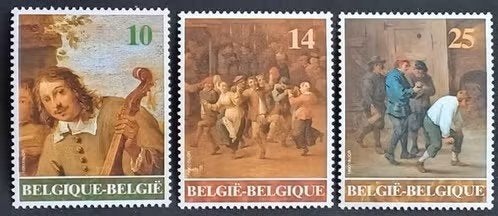 België 1990 - OBP 2393-2395 - Belgische kunstwerken, Postzegels en Munten, Postzegels | Europa | België, Ophalen of Verzenden