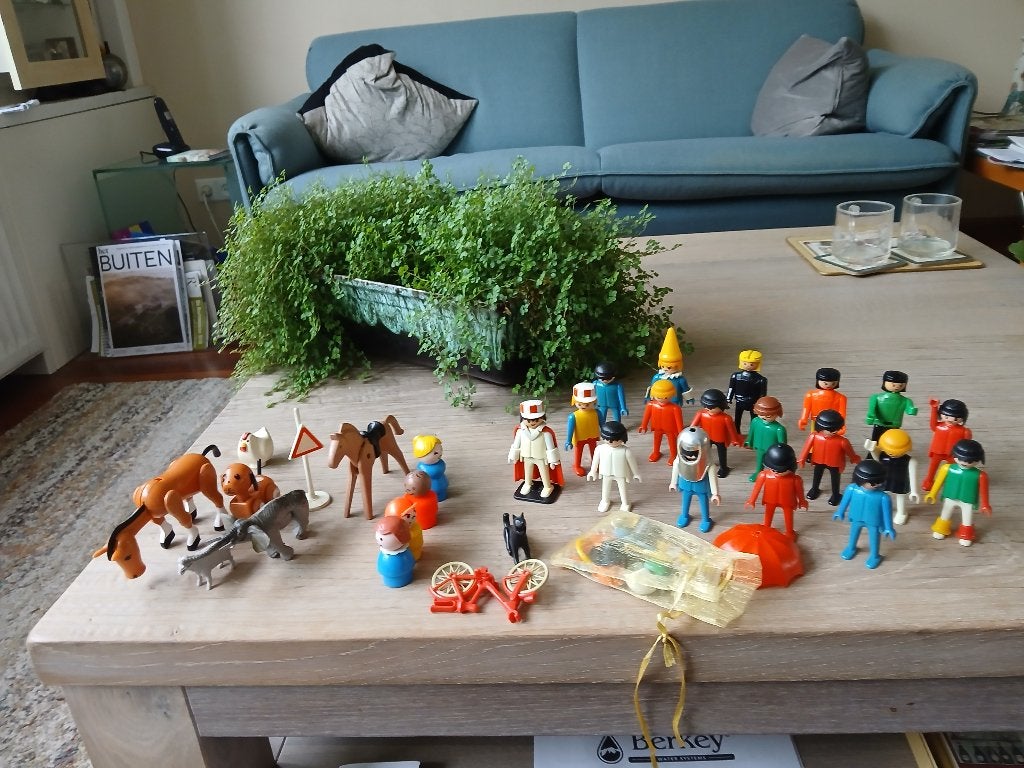 17 playmobiel poppetjes met accesoires, Ophalen of Verzenden, Gebruikt, Los playmobil