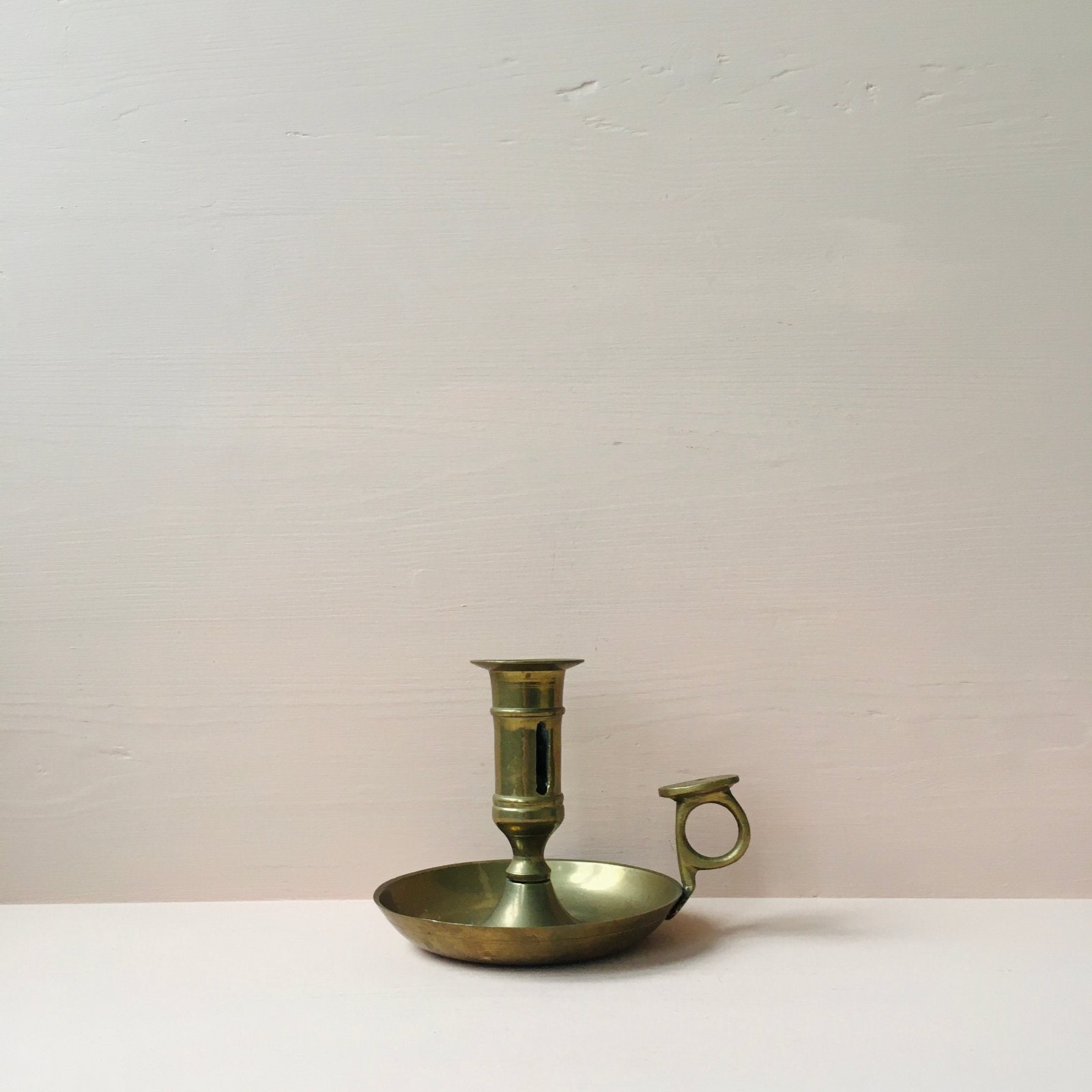 Vintage blaker - nachtwaker - kaarsenstandaard van messing, Ophalen of Verzenden, Koper of Brons
