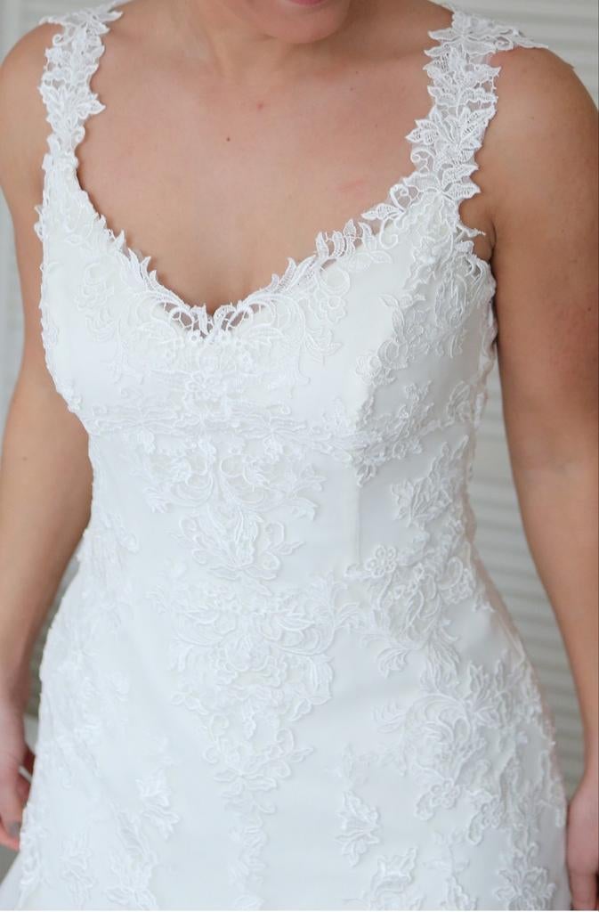 Bruidsjurk/trouwjurk: Pronovias, ivoor, kant, tule, mt 38/40, Kleding | Dames, Trouwkleding en Trouwaccessoires, Ophalen, Trouwjurk