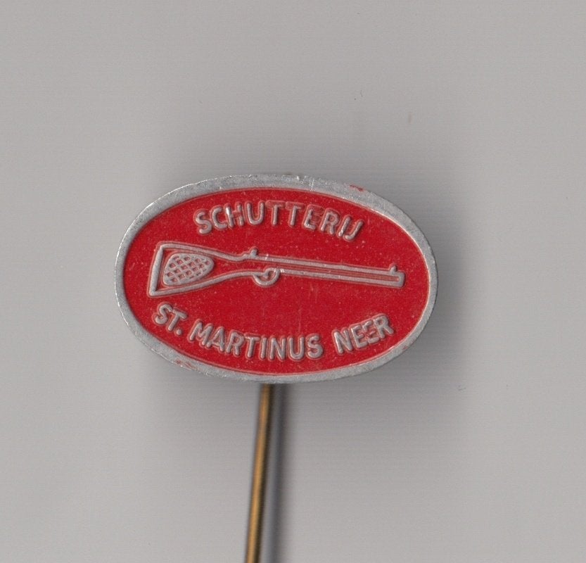 Neer St. Martinus Schutterij speldje, Gebruikt, Niet vindbaar, Niet vindbaar, Speldje of Pin