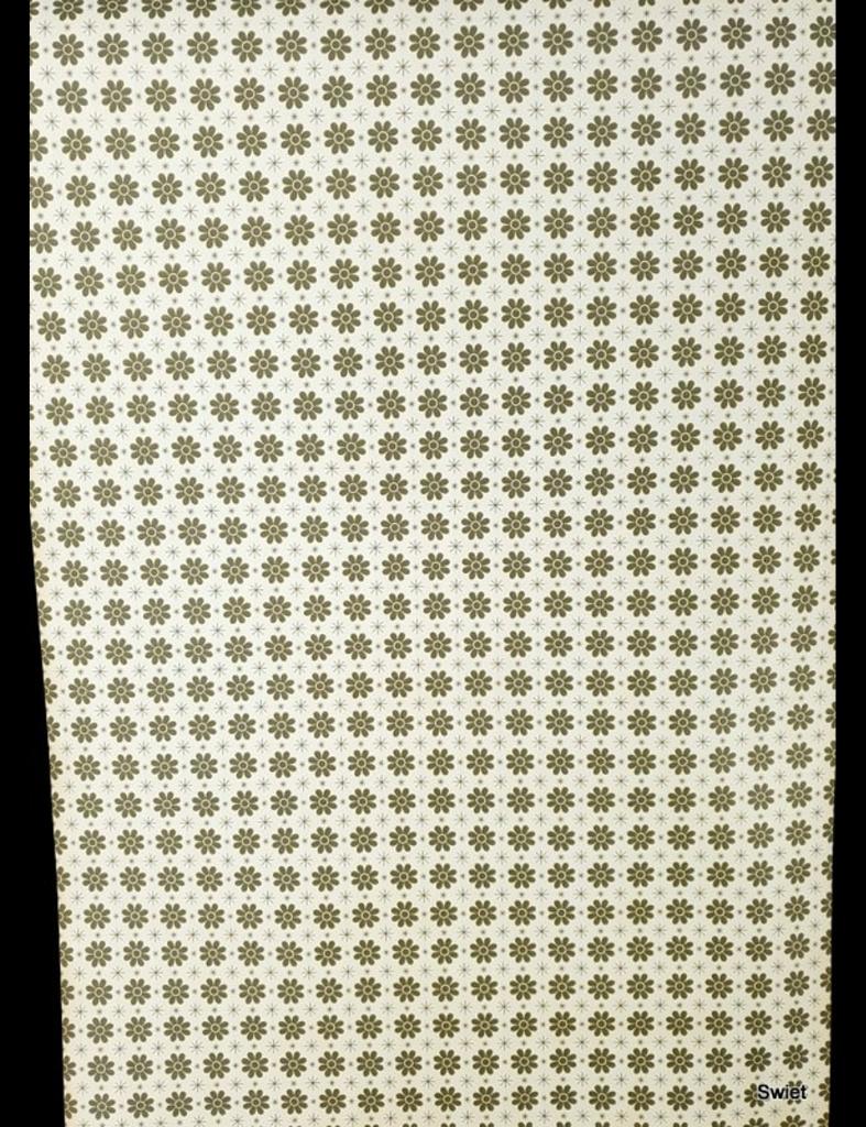 2784 groen mini bloemetjes retro behang seventies swiet, Huis en Inrichting, Stoffering | Behang, Ophalen of Verzenden, 25 tot 50 m²
