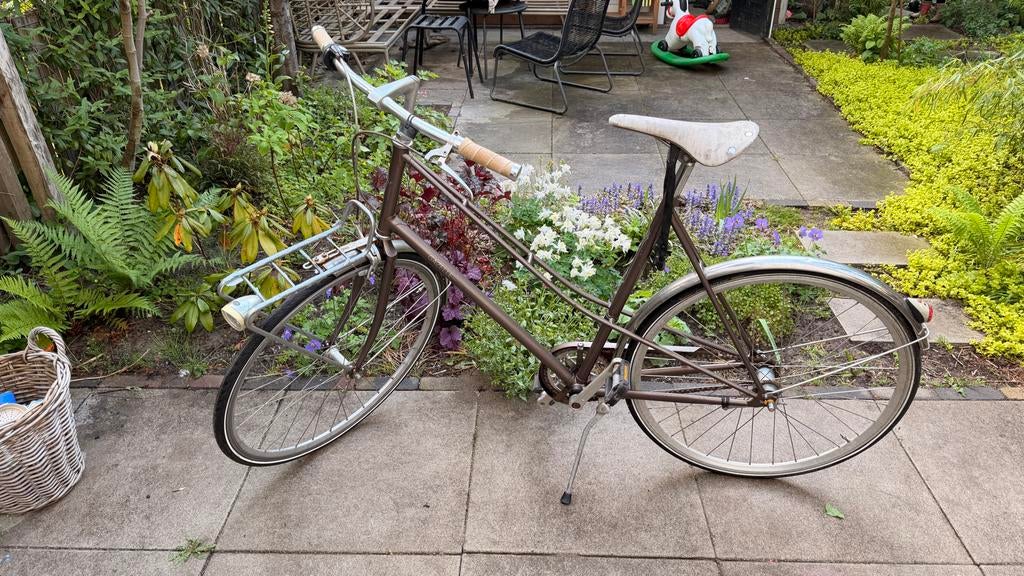 Gazelle van Stael Damesfiets (framemaat 59), Ophalen, Gazelle, Trommelrem, 53 tot 56 cm