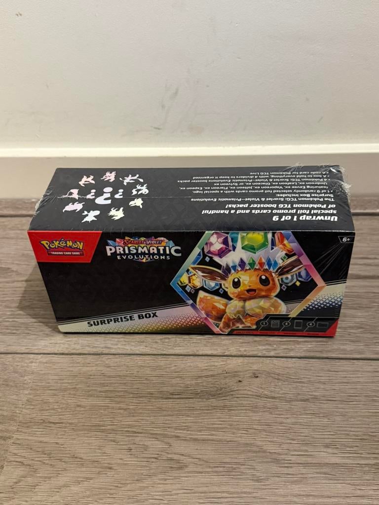 Pokémon - Prismatic Evolutions - Surprise Box, Ophalen of Verzenden, Zo goed als nieuw, Boosterbox