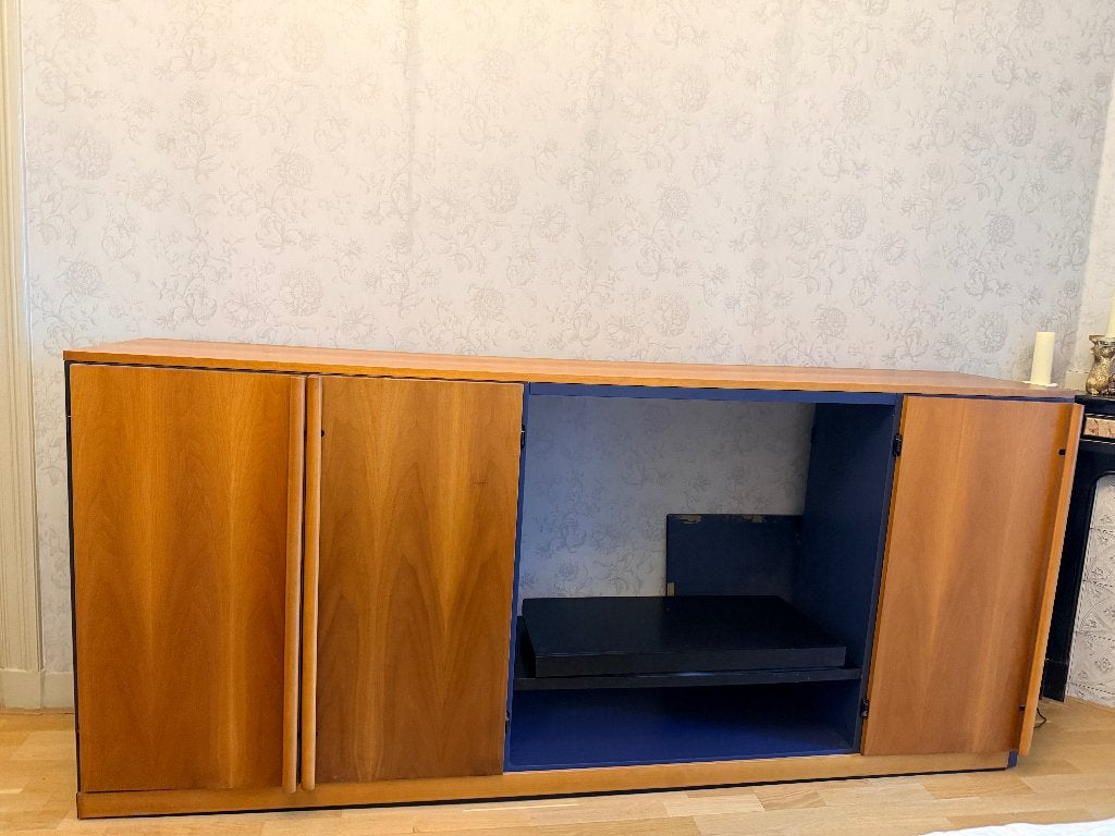 wandkast molteni&co 505, Ophalen, 100 tot 150 cm, Eikenhout, Minder dan 150 cm