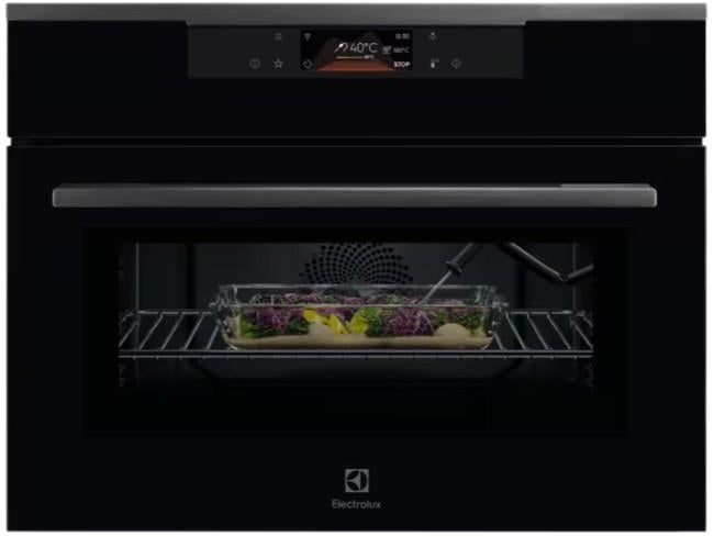 Electrolux KVLBE08GH - Combi-Oven-Magnetron -Mat Zwart -45cm, Witgoed en Apparatuur, Magnetrons, Ophalen, Combimagnetron, Hete lucht