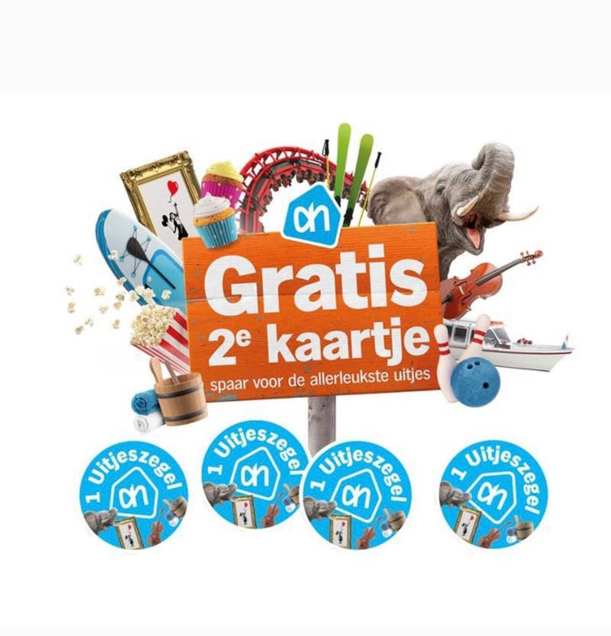 AH zegels 2e kaartje gratis, Verzamelen, Supermarktacties, Albert Heijn, Ophalen