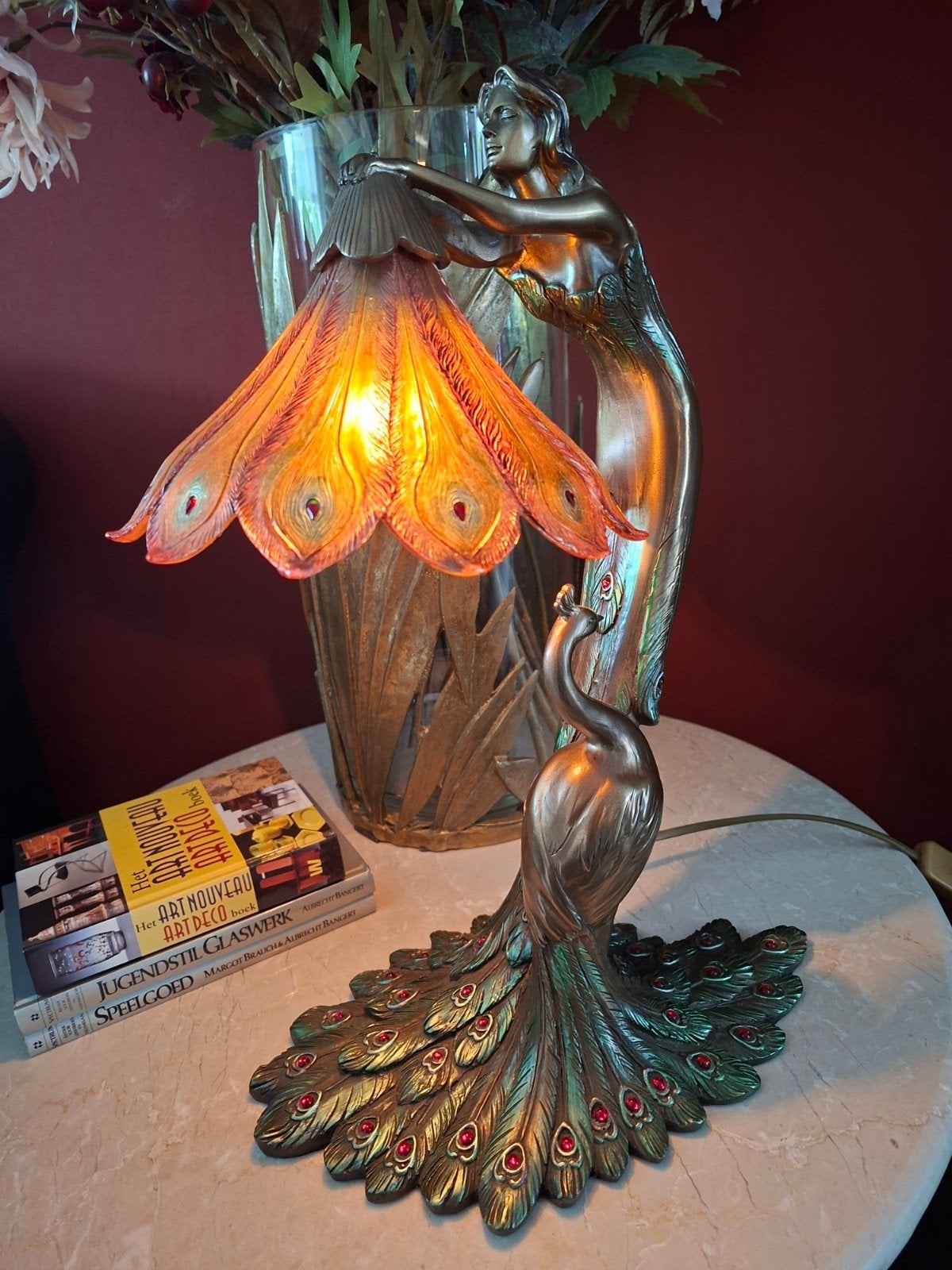 Clayre & Eef Tafellamp in Tiffany-Stijl, Ophalen