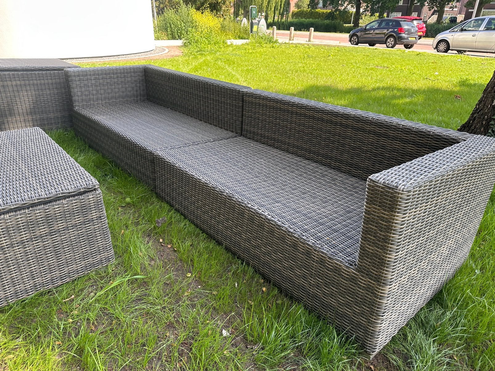 Loungeset 330cm breed, Ophalen, 4 zitplaatsen, Kunststof, Gebruikt